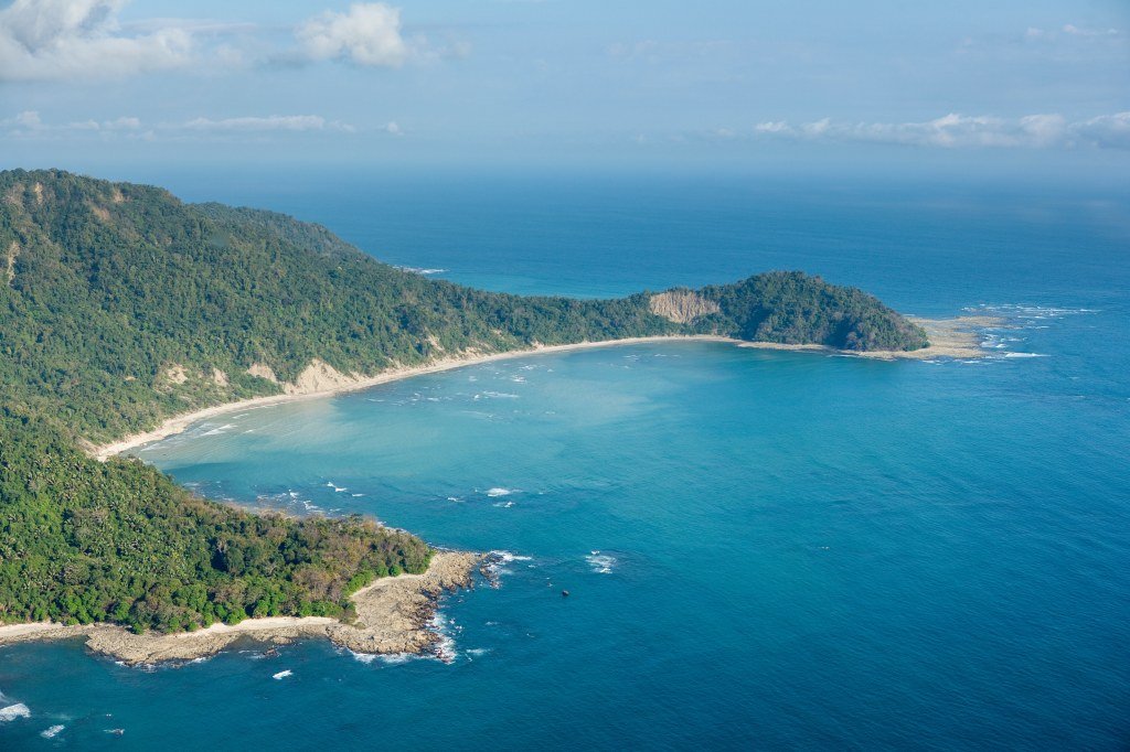 Nicoya air view, Costa Rika