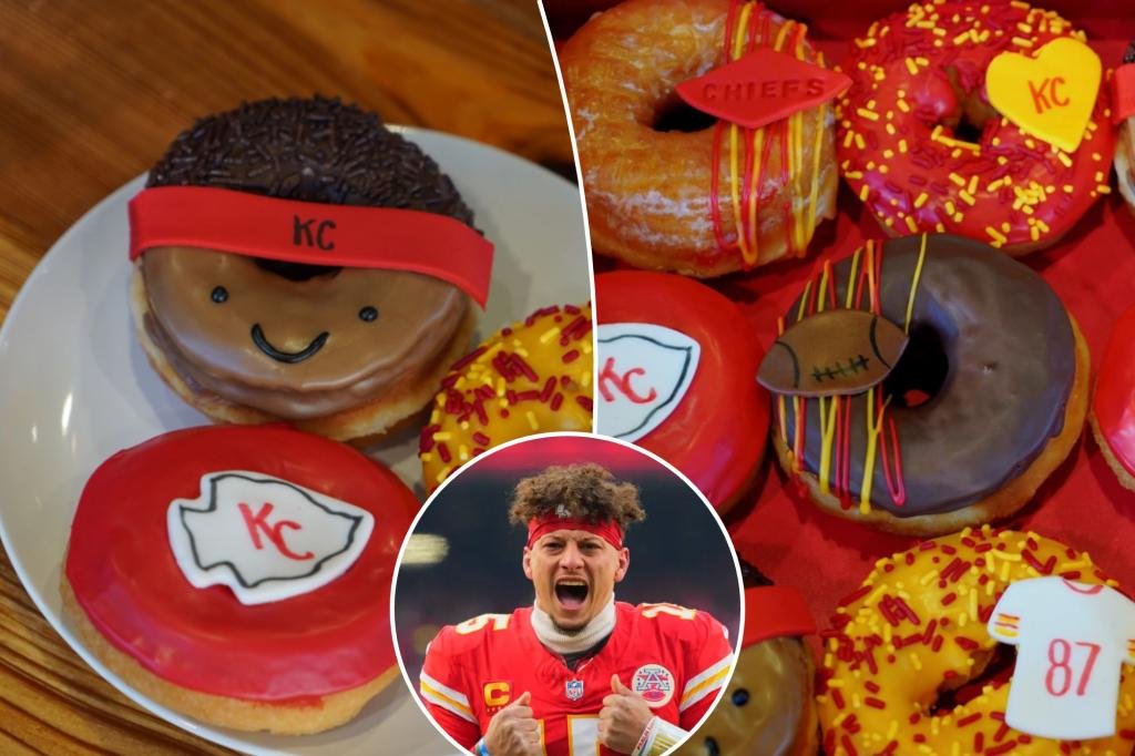 Super Bowl MVP Patrick Mahomes returns to Mr. D Donut's store