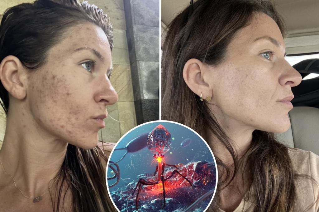 Acne serum 'infects' the serum that causes acne with a virus