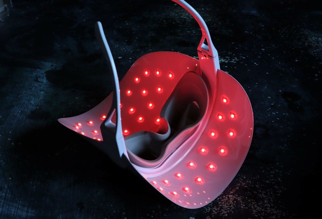 LED mask at home