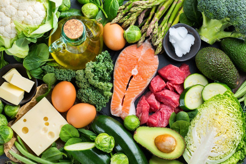 An spread of foods that are common in the diet of Ketos