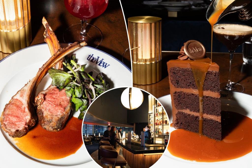 Danny Meyer's Rollers Times Square Restaurant View has a great gfood